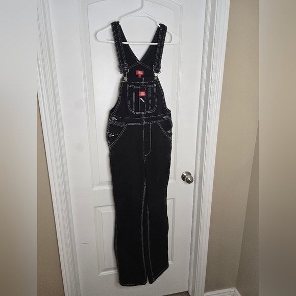 58. Dickies | Black Contrast-Stitch Overalls – Size XS - Picture 2 of 8